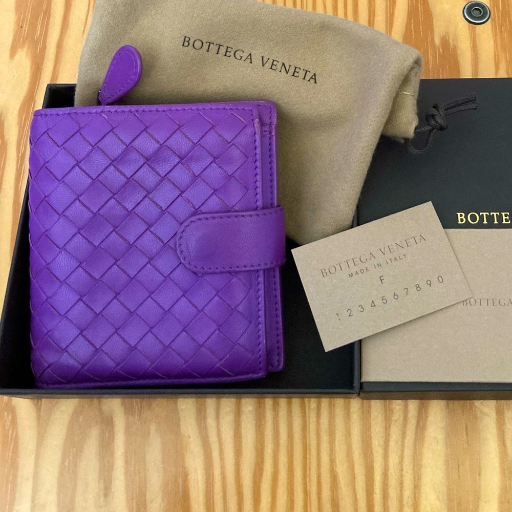 Bottega Veneta Purple Wallet